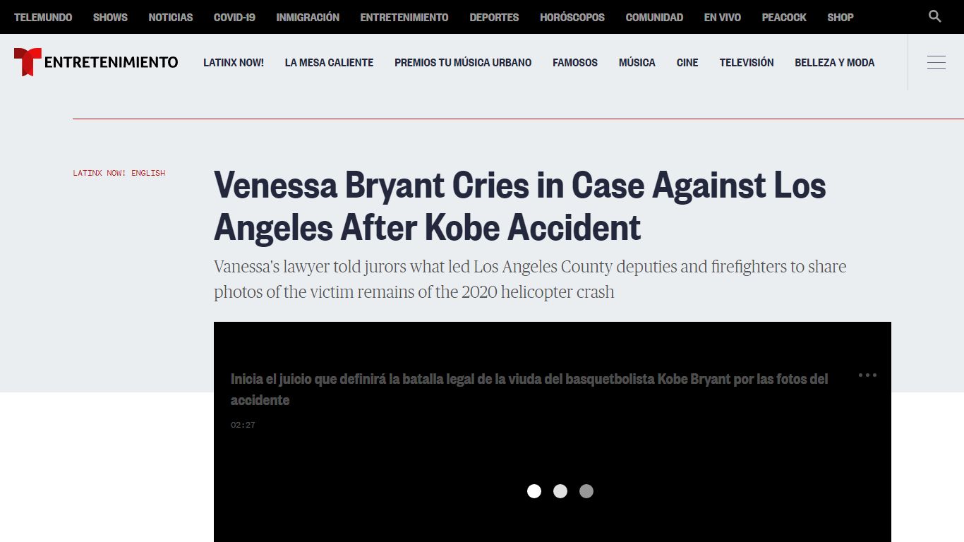 Venessa Bryant Cries in Case Against Los Angeles After Kobe Accident